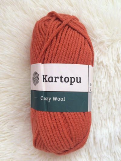 Лот: 12045979. Фото: 1. Пряжа Kartopu Cozy wool, 25% шерсть... Ткани, нитки, пряжа
