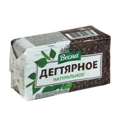 Лот: 24211818. Фото: 1. Мыло Весна, Народное, 140 г, дегтярное. Уход за телом