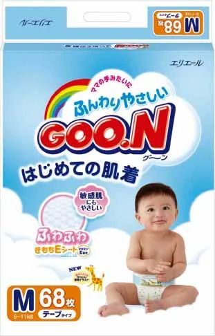 Лот: 6033915. Фото: 1. Подгузники Goon 6-11 кг (68 шт... Детская гигиена