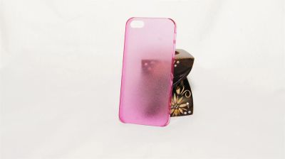 Лот: 3539516. Фото: 1. Чехол на iPhone 5/5s пластик полупрозрачный... Чехлы, бамперы