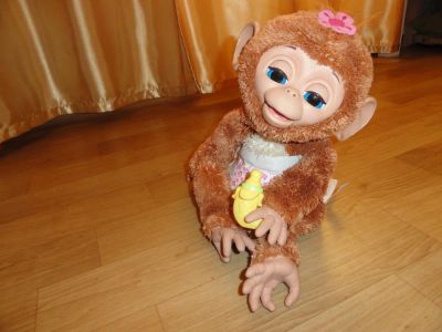 Лот: 9579137. Фото: 1. Смешливая обезьянка, FurReal Friends... Мягкие