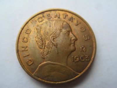 Лот: 5379858. Фото: 1. Мексика 5 сентаво 1963. Америка