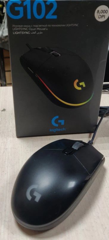Лот: 21061233. Фото: 1. Мышь проводная Logitech G102 LIGHTsync... Клавиатуры и мыши