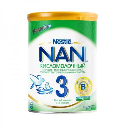 Лот: 6296448. Фото: 1. Нан (Nan) 3 кисломолочный, от... Детское питание