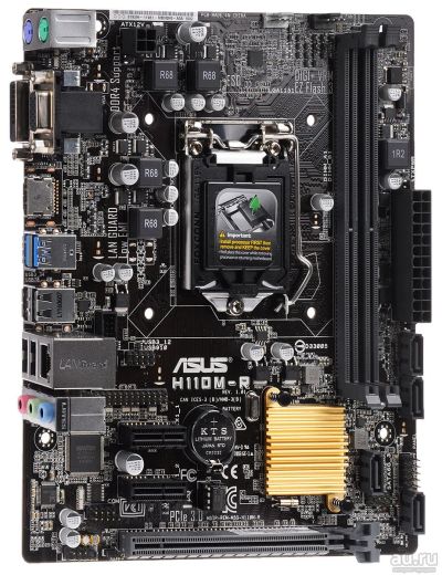 Лот: 15094443. Фото: 1. asustek computer inc. H110M-R. Материнские платы