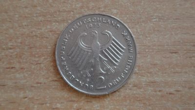 Лот: 21172022. Фото: 1. Германия 2 марки 1973. F. Теодор... Германия и Австрия