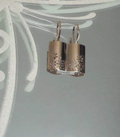 Лот: 16960566. Фото: 1. Серьги золото 585 проба Новые. Серьги, каффы