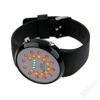 Лот: 1116232. Фото: 1. Бинарные часы - Round LED Colorful... Футляры, коробки для часов