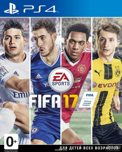 Лот: 10633856. Фото: 1. FIFA 17 PS4. Диск. Игры для консолей