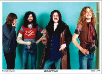 Лот: 10612613. Фото: 1. Led Zeppelin коллекционная карточка... Наклейки, фантики, вкладыши