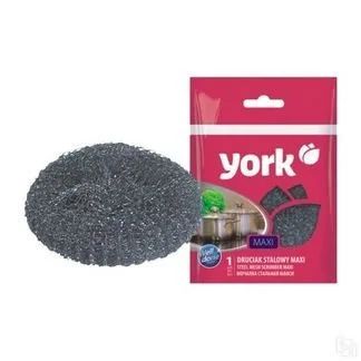 Лот: 12944499. Фото: 1. Губка YORK из нержав.стали с пропиткой... Инвентарь для уборки
