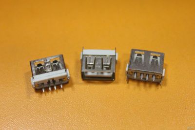 Лот: 17453642. Фото: 1. Разъем USB US-180, белый USB2... Разъёмы