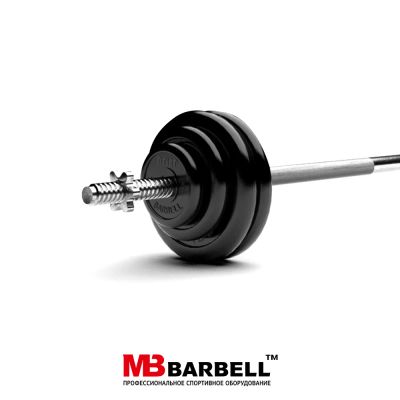 Лот: 22395187. Фото: 1. Штанга обрезиненная MB Barbell... Штанги, блины