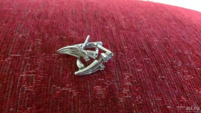 Лот: 9487575. Фото: 1. Серьги серебряные с фианитом. Серьги, каффы