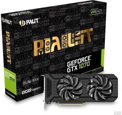 Лот: 13558356. Фото: 1. Palit GTX 1070 Dual 8Gb. Видеокарты