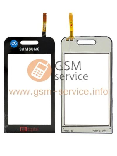 Лот: 6663032. Фото: 1. Тачскрин Samsung S5233 черный. Дисплеи, дисплейные модули, тачскрины