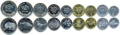 Лот: 4217412. Фото: 1. Хорватия полный набор 9 монет... Наборы монет