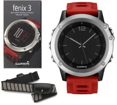Лот: 10864892. Фото: 1. Garmin Fenix 3 Silver/Red HRM-Run... GPS-навигаторы