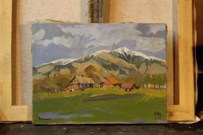 Лот: 4733233. Фото: 1. Картина маслом 40*30см, 2008г... Картины, гравюры