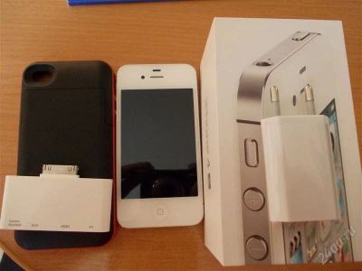Лот: 2308445. Фото: 1. Apple Iphone 4S 64GB + доп приятности. Смартфоны