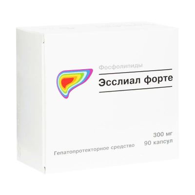 Лот: 23716904. Фото: 1. Эсслиал Форте капс. 300мг №90. Лекарства