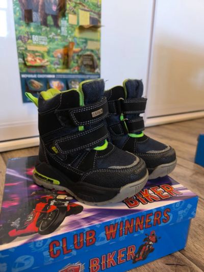 Лот: 24887930. Фото: 1. Дутики Biker GZZS23AW-469A, темно-синий... Ботинки