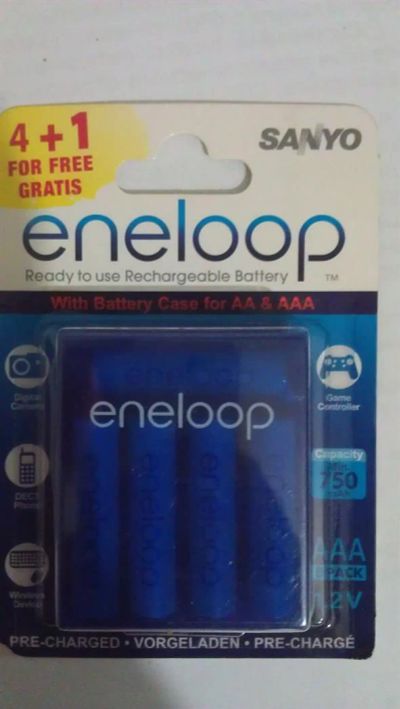 Лот: 3883875. Фото: 1. Аккумуляторы ААA SANYО Eneloop... Батарейки, аккумуляторы, элементы питания
