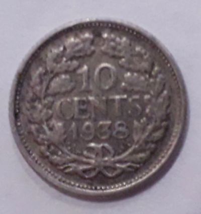 Лот: 11968127. Фото: 1. нидерланды1938год.серебро. Европа