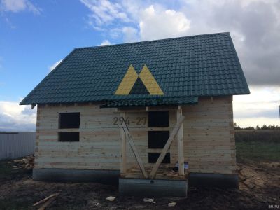 Лот: 15051472. Фото: 1. Дом 6х9 с мансардой из стоганного... Срубы, бани, дома