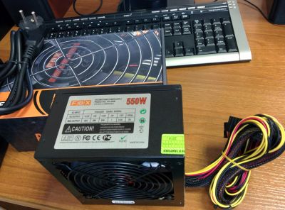 Лот: 5431237. Фото: 1. Блок питания Fox ATX-550W (550W... Корпуса, блоки питания