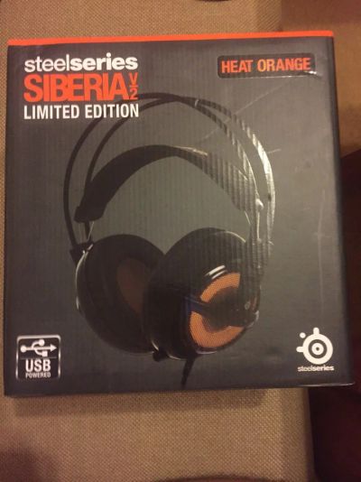 Лот: 8126683. Фото: 1. Steelseries Siberia V2 Heat Orange... Наушники, гарнитуры