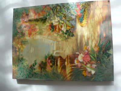 Лот: 5894175. Фото: 1. Картина/ постер -Сад у моря-,30... Произведения