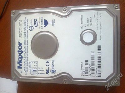 Лот: 281726. Фото: 1. винчестер Maxtor diamondMax plus... Жёсткие диски (HDD)
