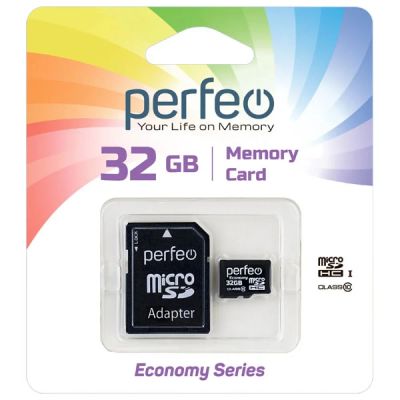 Лот: 18270180. Фото: 1. Карта памяти Micro SDHC Perfeo... Карты памяти