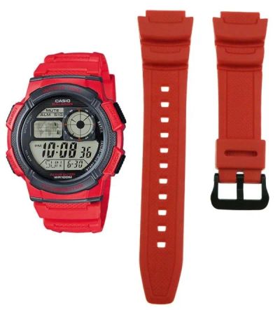 Лот: 21237473. Фото: 1. Ремешок для часов Casio AE-1000W-4A... Ремешки, браслеты