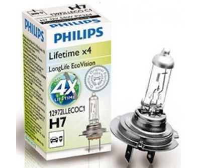 Лот: 14971495. Фото: 1. Галоген Philips H7 12v-55w Long... Оптика и освещение
