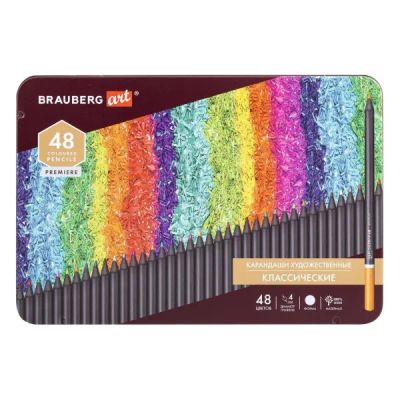 Лот: 24502943. Фото: 1. Карандаши цветные Brauberg Art... Ручки, карандаши, маркеры