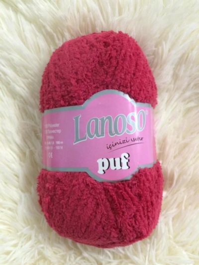 Лот: 11029540. Фото: 1. Пряжа Lanoso Polar Puf, 100%полиэстер... Ткани, нитки, пряжа