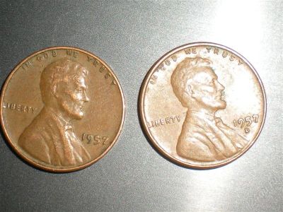 Лот: 883776. Фото: 1. центы сша. 1957 p и d. Америка
