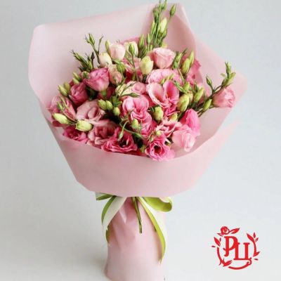 Лот: 13736369. Фото: 1. Лот № 463 Букет Розовых эустом... Свежие цветы