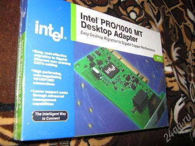Лот: 541946. Фото: 1. intel pro 1000 mt desktop adapter. Сетевые карты