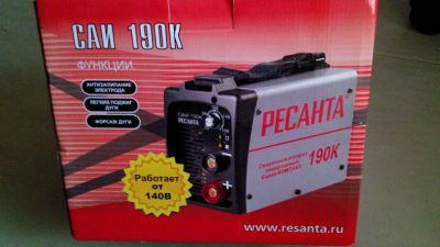 Лот: 7031420. Фото: 1. Сварочный инвертор Ресанта 190А... Сварочные аппараты