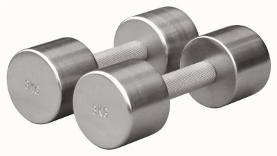 Лот: 23549361. Фото: 1. Хромированные гантели 14 кг Foreman... Гантели