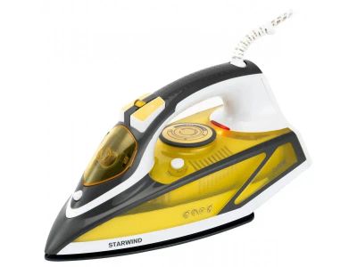 Лот: 25898739. Фото: 1. Утюг StarWind SIR2447 желтый/серый. Утюги, парогенераторы, отпариватели