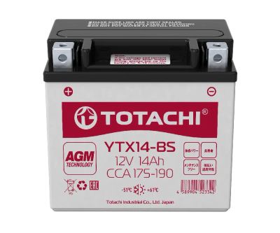 Лот: 21581199. Фото: 1. Аккумулятор TOTACHI CMF 14 а/ч... Аккумуляторы