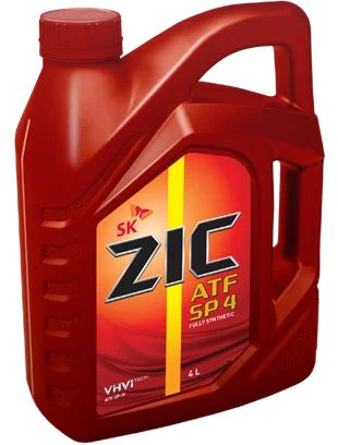 Лот: 20073380. Фото: 1. ZIC ATF SP-4 4 л (масло синтетическое... Масла, жидкости
