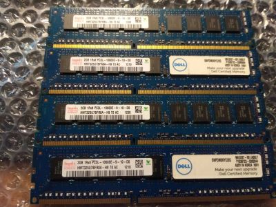 Лот: 14562223. Фото: 1. Hynix DDR3L 2 ГБ ECC, 4 шт. Оперативная память