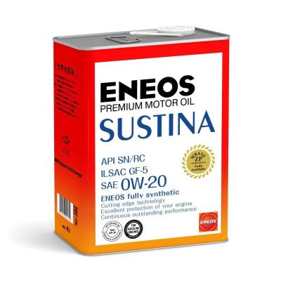 Лот: 13668994. Фото: 1. ENEOS SUSTINA 0W20, 4л. Масла, жидкости