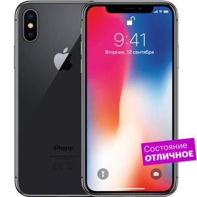Лот: 22221317. Фото: 1. Смартфон Apple iPhone X 64GB Space... Смартфоны