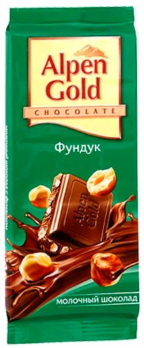 Лот: 4816282. Фото: 1. Шоколад Альпен Голд фундук 90... Шоколад, конфеты
